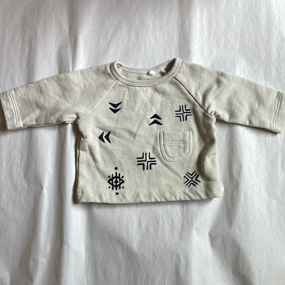 Boys Beige Sweatshirt